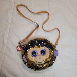 Ty Fashion Coconut the Monkey Shoulder Purse